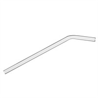 TFA Glazen Rietjes - Gebogen - 6x 23cm incl. reinigingsborsteltje