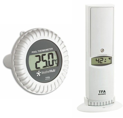 TFA WeatherHub'' Thermo-Hygro zender met Zwembad zender''