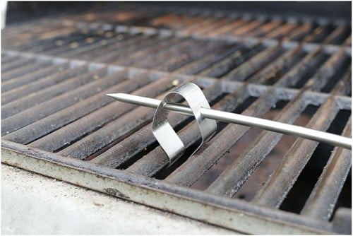 TFA 2 clips voor BBQ-vleesthermometer - RVS-2