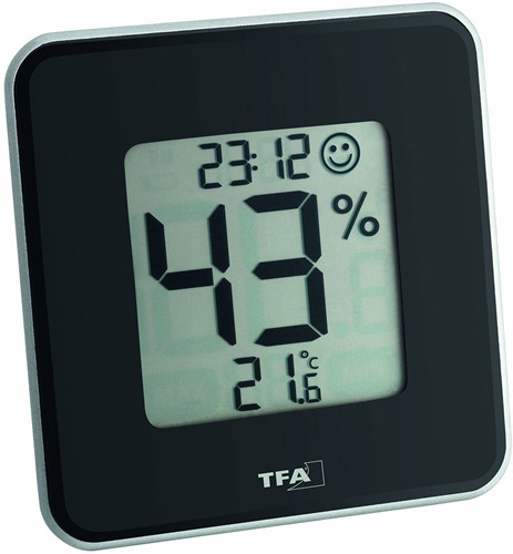 TFA Thermo / Hygrometer digitaal STYLE'' - Zwart''