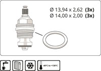 O-ringen voor kraanbovendelen 3/8 ''-2