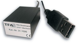 TFA PC computer Thermometer USB-Temp'' - aansluiting op een pc'' Teruplast