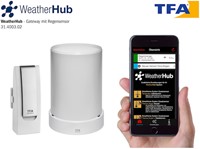 TFA WeatherHub'' Start-Set met draadloze regenmeter''