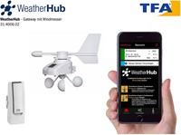 TFA WeatherHub'' Start-Set met draadloze windmeter''