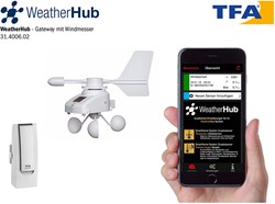 TFA WeatherHub'' Start-Set met draadloze windmeter''