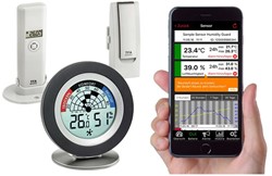 TFA WeatherHub'' Set voor binnenklimaatmonitoring - met ventilatietips''