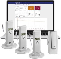 TFA WeatherHub Observer'' Startset incl 3x temp.sensor''