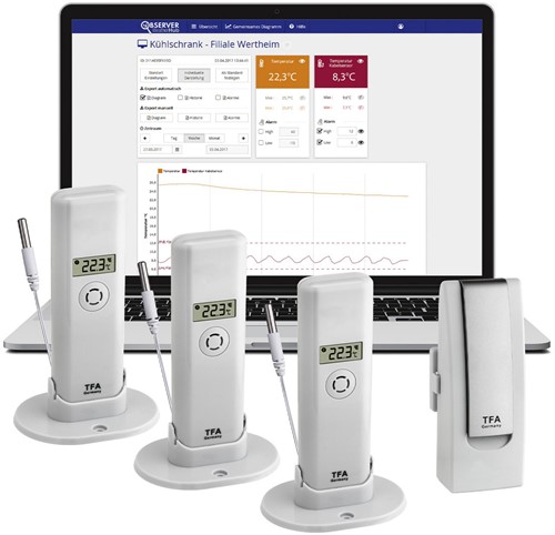 TFA WeatherHub Observer'' Startset incl 3x temp.sensor''