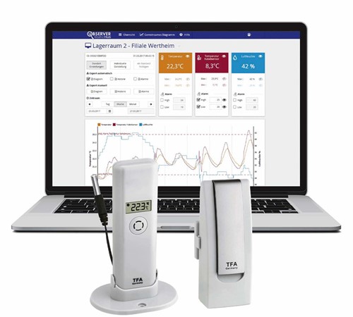 TFA Weatherhub Observer'' startset thermo / hygrozender met professionele temperatuurkabelsensor ''