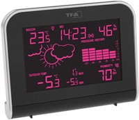 TFA Weatherhub'' Weerstation met 'color sharp' kleurwisseldisplay ''Sphere''''