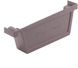 PVC Eindstuk Rechts 180 MM