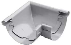 PVC Hoekstuk Mastgoot 125 MM