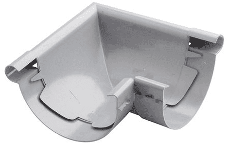 PVC Hoekstuk Mastgoot 125 MM