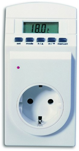 TFA Thermo-Timer temperatuurgestuurd schakelen - tijdschakelaar + thermostaatmodus