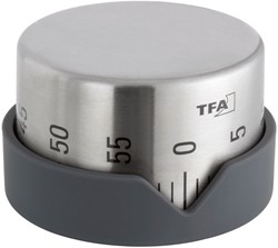 TFA Kookwekker Analoog Dot RVS