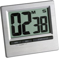 TFA Timer En Stopwatch Digitaal Zilver