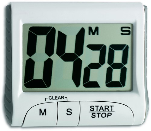TFA Timer En Stopwatch Digitaal Met Magneet Wit
