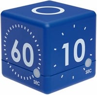 TFA Timer Kubus Digitaal Blauw