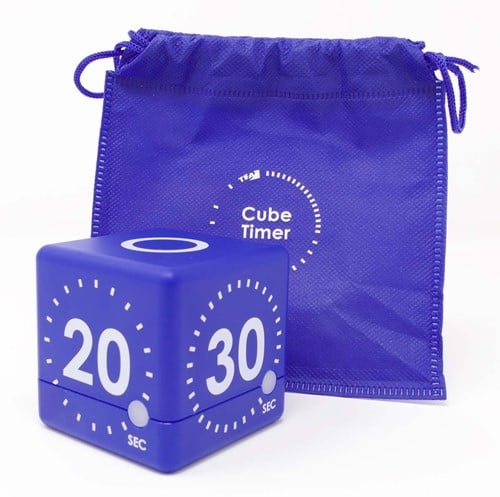TFA Timer Kubus Digitaal Blauw-2