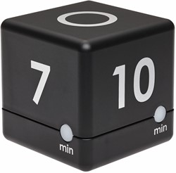 TFA Timer Kubus Digitaal Zwart