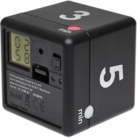 TFA Timer Kubus Digitaal Zwart-2