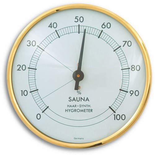 TFA Sauna Hygrometer analoog - met metalen ring