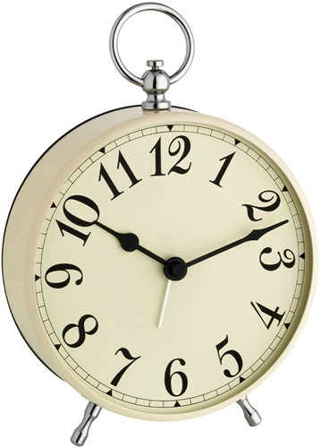 TFA Wekker Analoog Nostalgisch Beige
