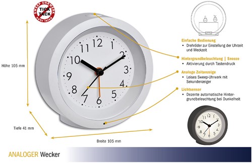 TFA Wekker Analoog-2