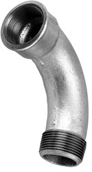 Bocht 90º type 1 gegalvaniseerd