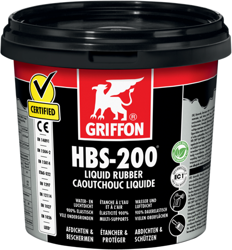 Griffon HBS-200 Liquid Rubber - universele coating - 1 ltr