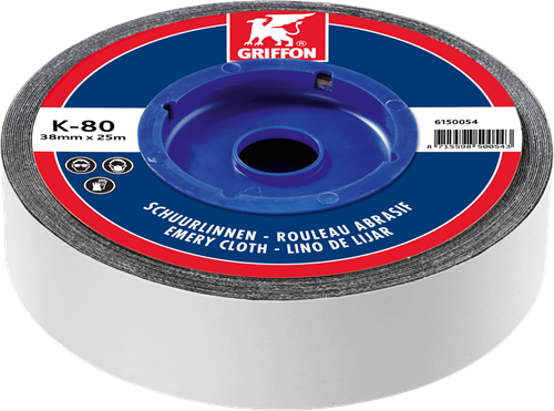 Griffon Schuurlinnen K-80 - rol 25mtr x 38 mm