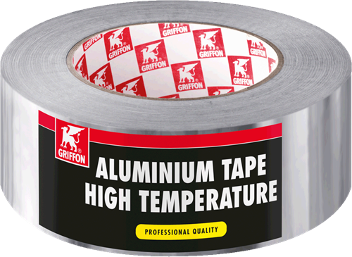 Griffon Hoog temperatuurbestendige aluminium tape - rol 50m x 5cm