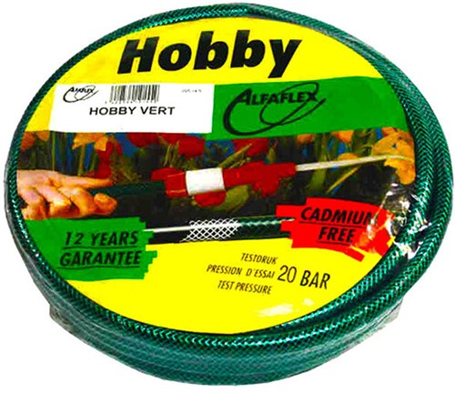 Hobby groen PVC waterslang - 25 meter - 12,5 mm x 16,5 mm