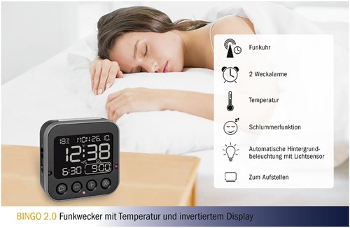 TFA Wekker Met Licht Sensor-3