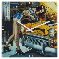 TFA Wandklok Analoog ''Rockabilly''