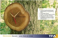 TFA Wandklok Analoog Van Eikenhout ''Tree-o-clock''-2