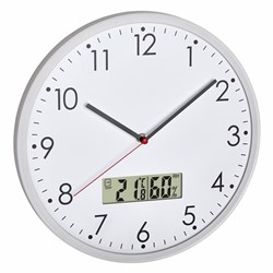 TFA Wandklok Analoog Met Thermometer En Hygrometer