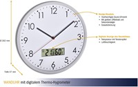 TFA Wandklok Analoog Met Thermometer En Hygrometer-2