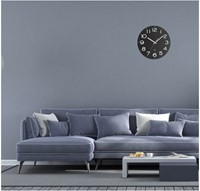 TFA Wandklok Analoog Zwart-2