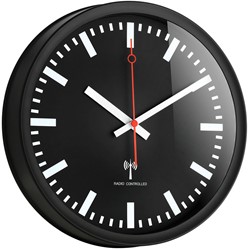 TFA Wandklok Zwart