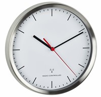TFA Wandklok Analoog Met RVS Frame