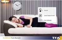 TFA Wandklok Analoog Met RVS Frame-3