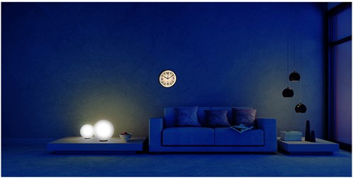 TFA Wandklok Analoog Met Nachtverlichting-2