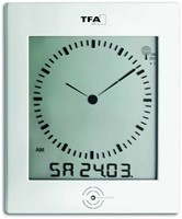TFA WandKlok Digitaal Met Analoge Wijzerplaat