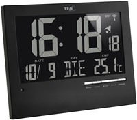 TFA Wandklok Met Automatische Achtergrondverlichting