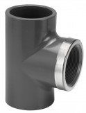 VDL PVC T-stuk 90º 20 x 1/2 binnendraad 16 PN verstelbare rand