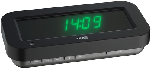 TFA Klok Met 3D-effect HoloClock Groen