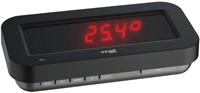 TFA Klok met 3D-effect HoloClock Rood-3