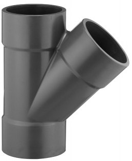 VDL PVC T-stuk 45° 200 mm 6 PN