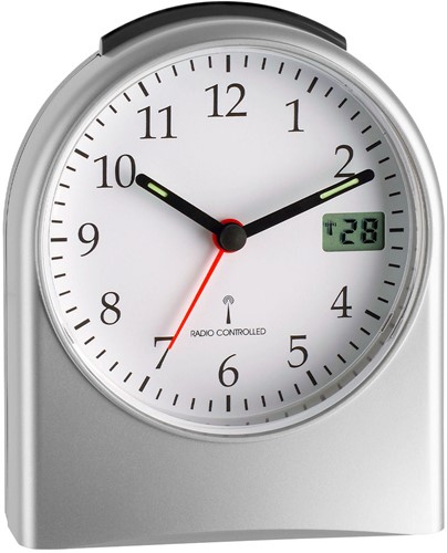 TFA Wekker Zilver